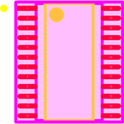 PCA9555PW,118 Footprint - NXP Semiconductors