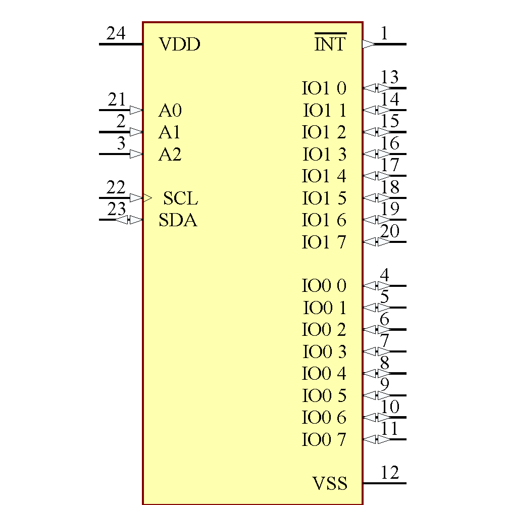 PCA9555PW,118 Symbol - NXP Semiconductors