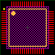 PIC18F6525-E/PT Footprint - Microchip