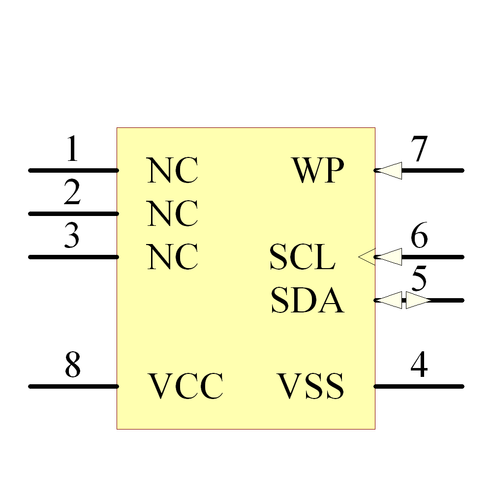 24AA08/SN Symbol - Microchip