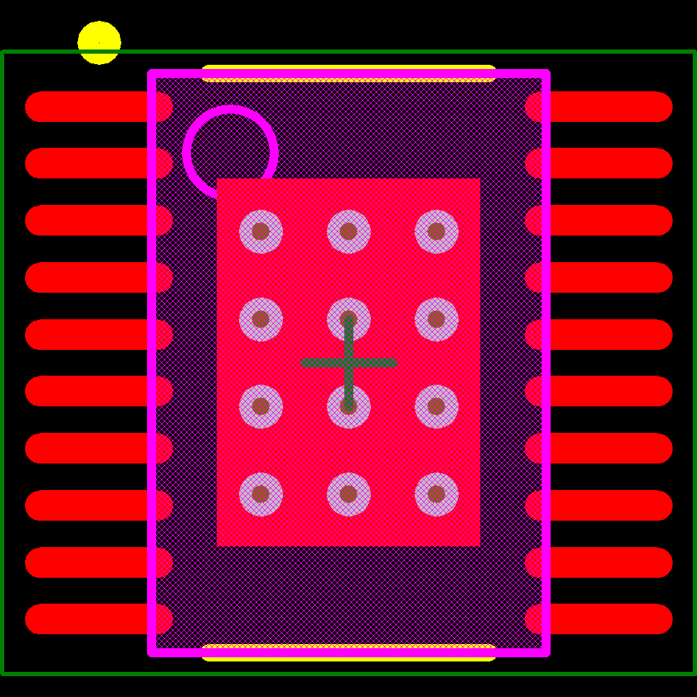 LM3492QMH/NOPB Footprint - Texas Instruments
