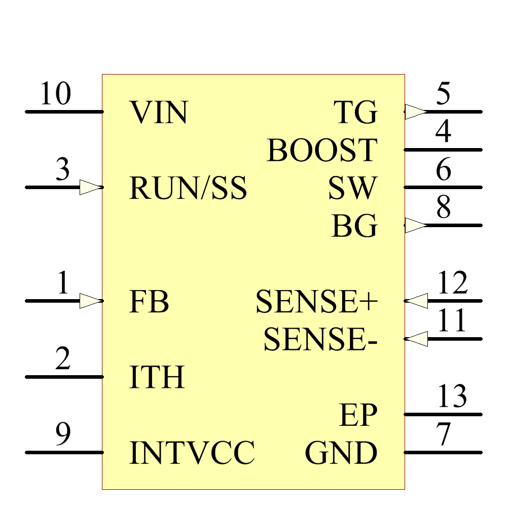 LTC3854EDDB#TRPBF Symbol - Analog Devices