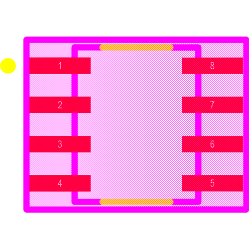 MAX487CSA+ Footprint - Analog Devices