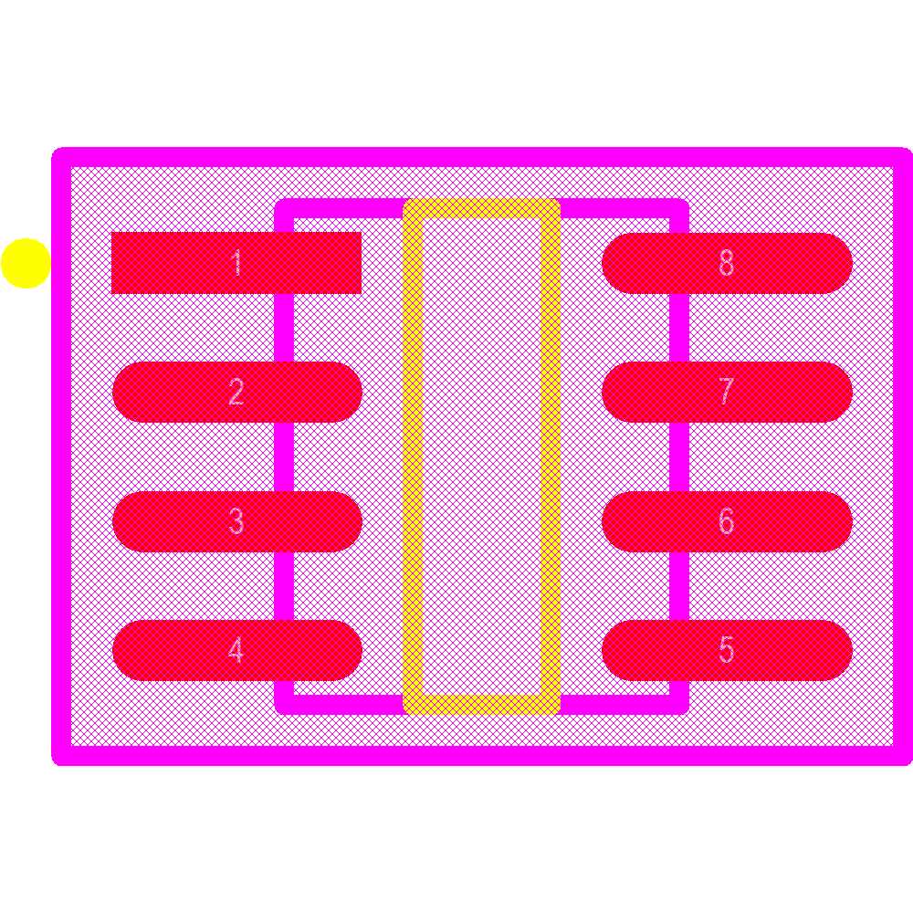 MAX487CSA+ Footprint - Analog Devices