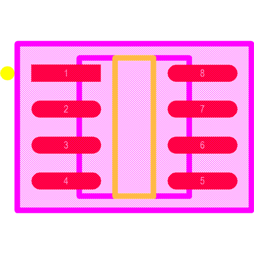 MAX487CSA+ Footprint - Analog Devices
