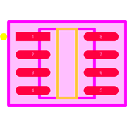 MAX487CSA+ Footprint - Analog Devices