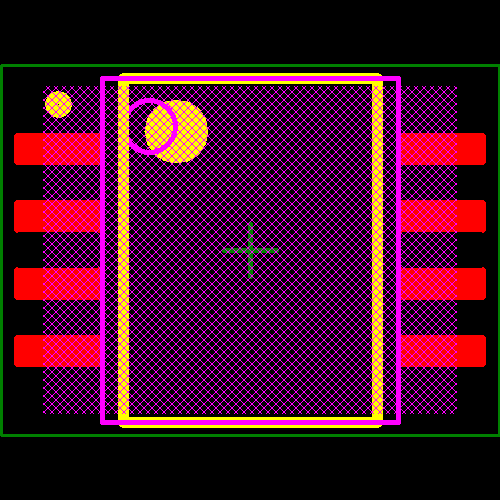 CD40107BPSR Footprint - Texas Instruments