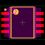 CD40107BPSR Footprint - Texas Instruments