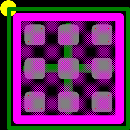 LP5524TM-5/NOPB Footprint - Texas Instruments