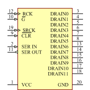 TLC6C5912QDWRQ1 Symbol - Texas Instruments