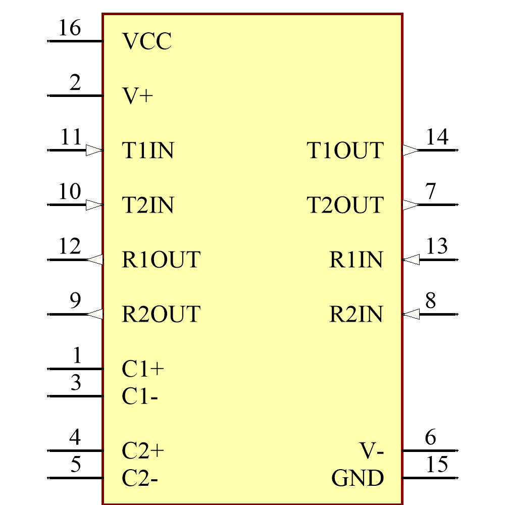 ADM232AANZ Symbol - Analog Devices