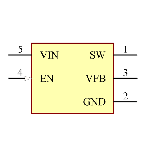 MCP1662T-E/OT Symbol - Microchip