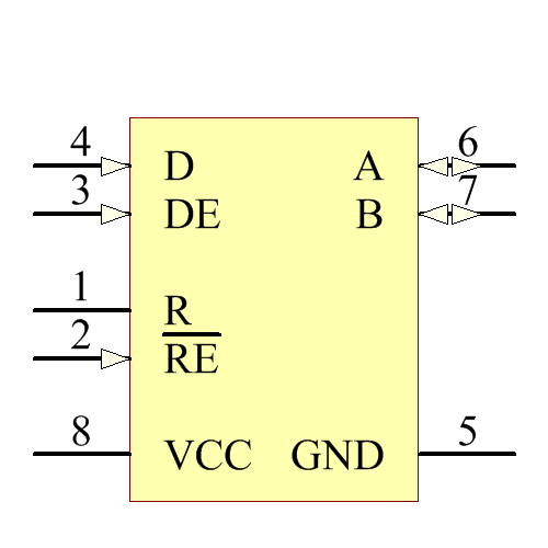 SN65HVD485EPE4 Symbol - Texas Instruments