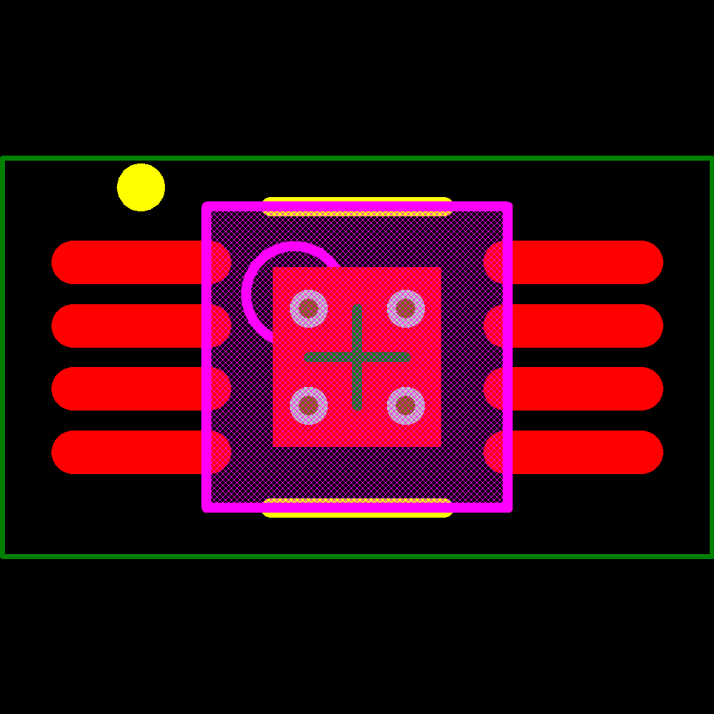 LM3410YMYE/NOPB Footprint - Texas Instruments