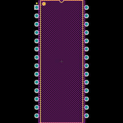 Z8F1232PJ020SG Footprint - Zilog