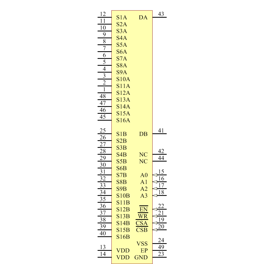 ADG726BCPZ-REEL Symbol - Analog Devices