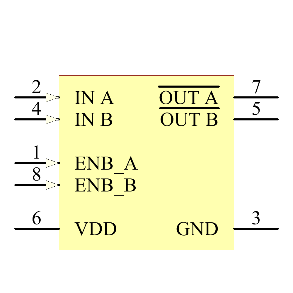 MCP14E6-E/P Symbol - Microchip