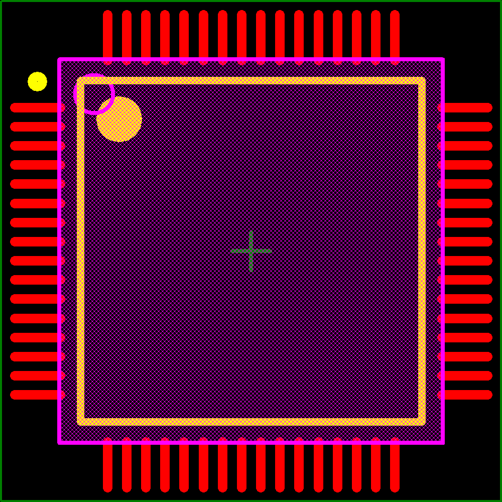 PIC18F65K90T-I/PTRSL Footprint - Microchip