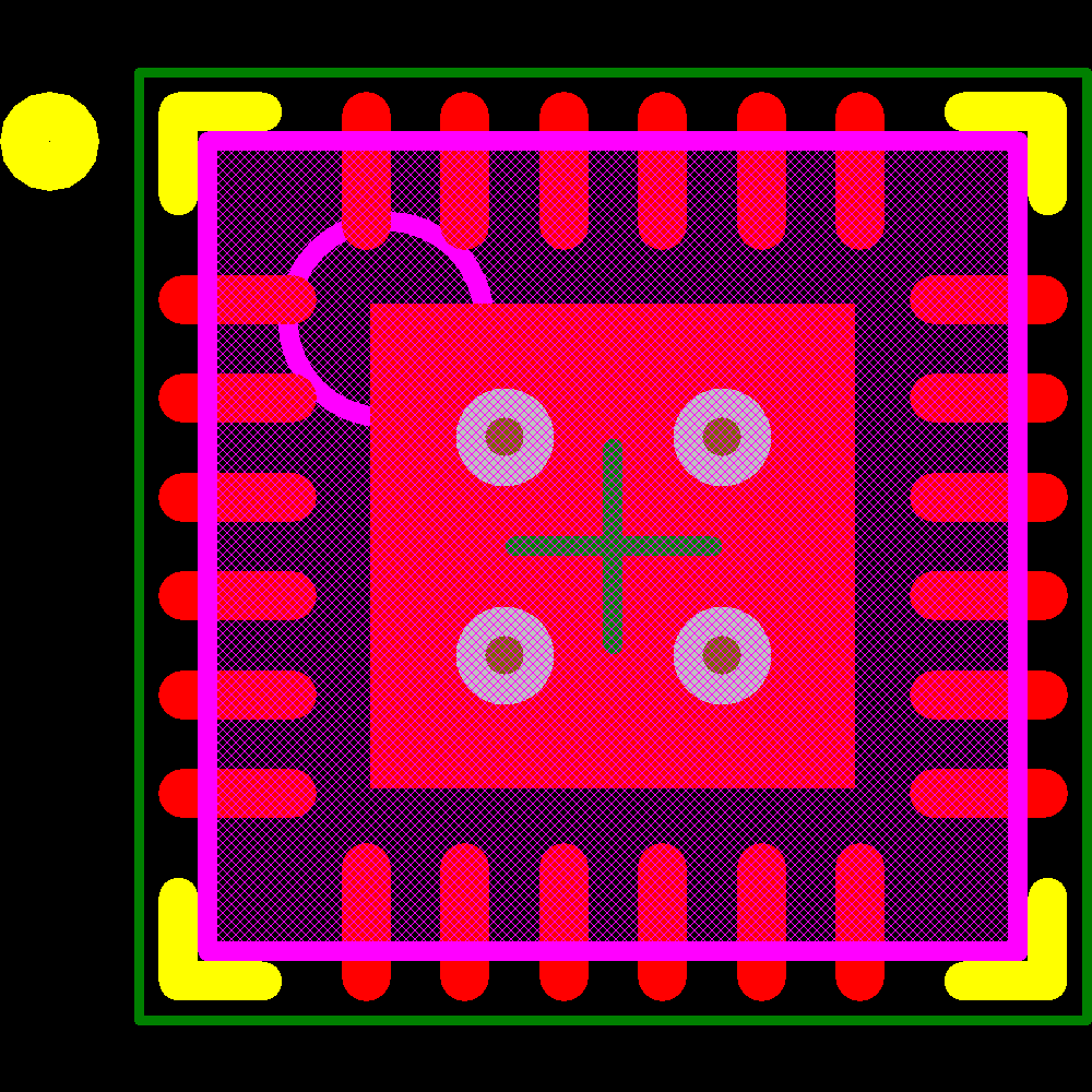 LTC3207EUF-1#PBF Footprint - Analog Devices