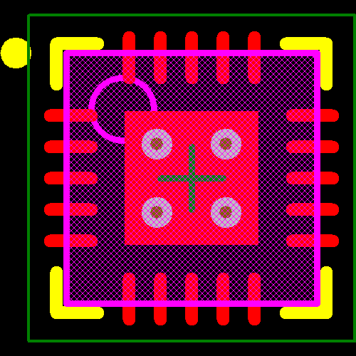 C8051F337-GM Footprint - Silicon Lab