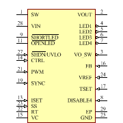 LT3599EFE#TRPBF Symbol - Analog Devices