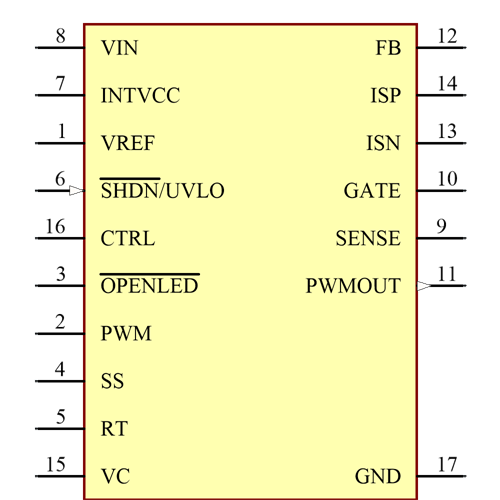 LT3755IUD#PBF Symbol - Analog Devices