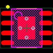 MAX15012CASA+ Footprint - Analog Devices