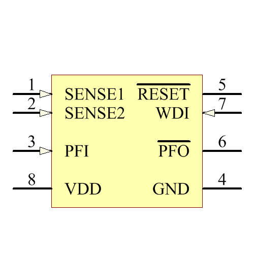 TPS3306-15DGKRG4 Symbol - Texas Instruments
