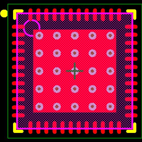 MSP430F5341IRGZT Footprint - Texas Instruments