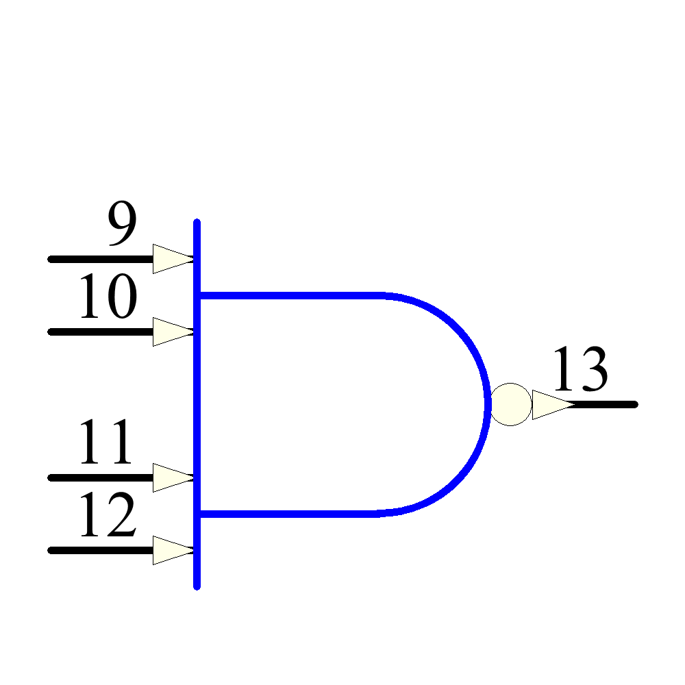 CD4012BNSR Symbol - Texas Instruments