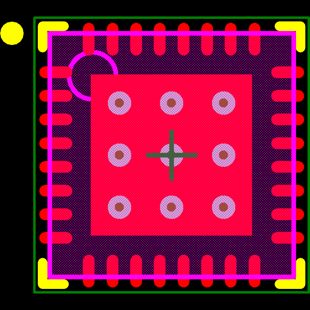 AT86RF232-ZXR Footprint - Microchip
