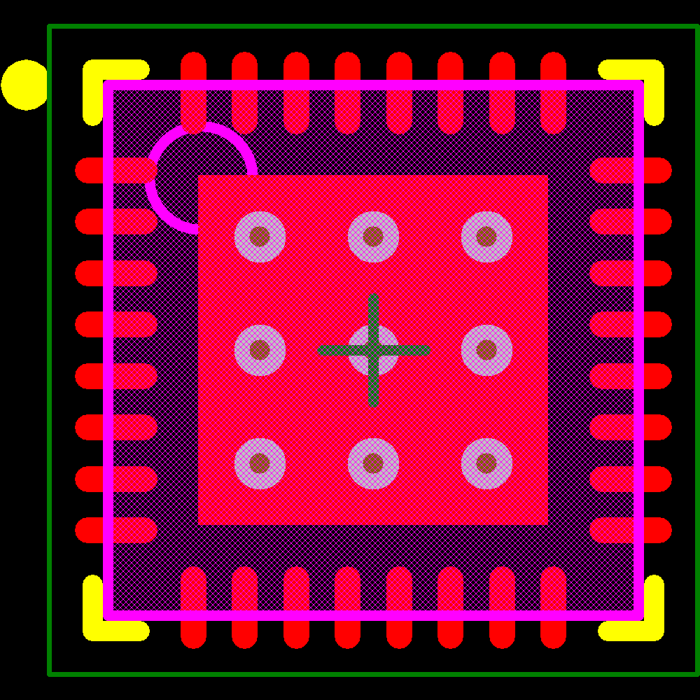AT86RF232-ZXR Footprint - Microchip