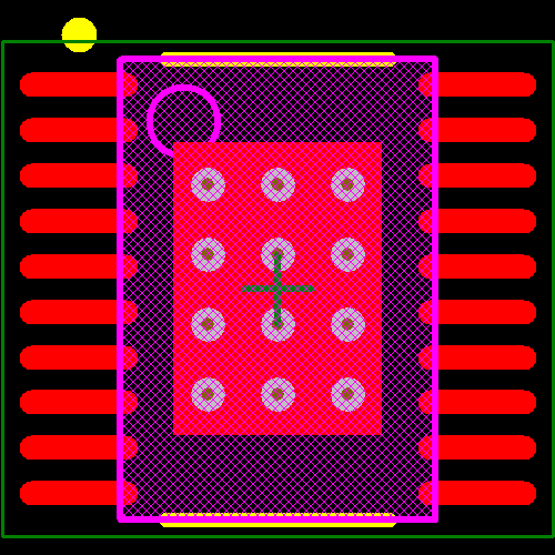 LM3424MH/NOPB Footprint - Texas Instruments