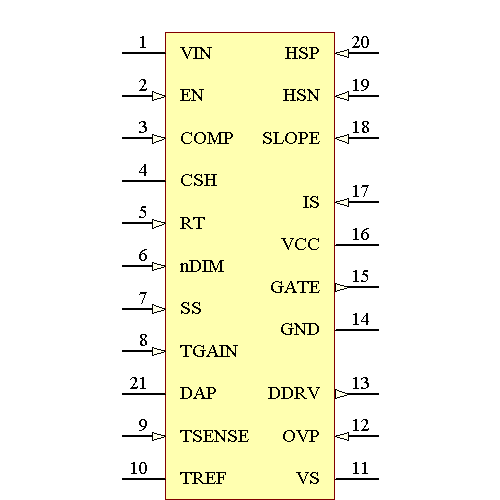 LM3424MH/NOPB Symbol - Texas Instruments