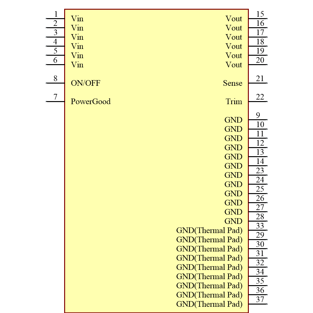 MYMGK1R812ERSR-H Symbol - Murata Power Solutions