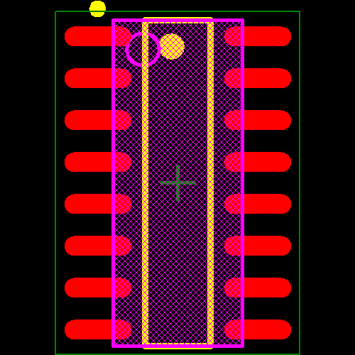 SI8642BC-B-IS1 Footprint - Silicon Lab