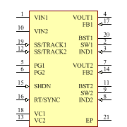 LT3501IFE Symbol - Analog Devices / Linear Technology