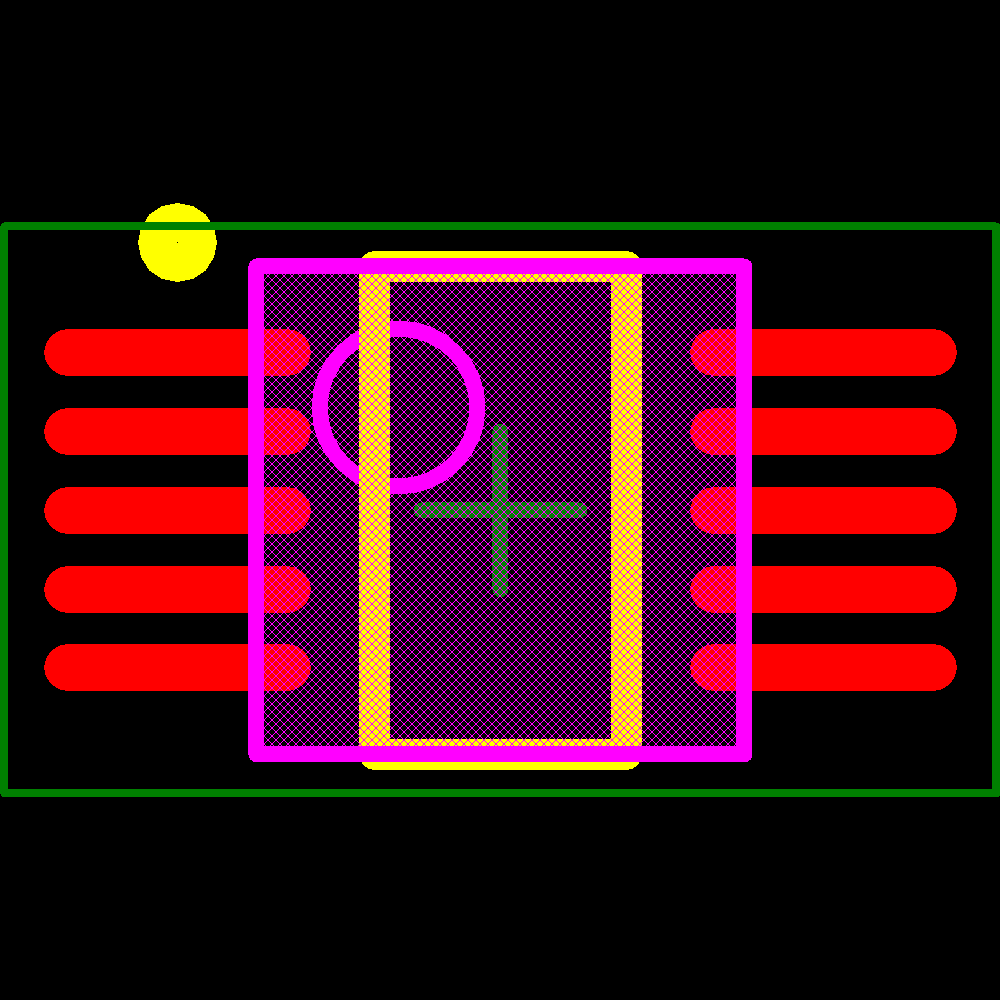 MCP73837-FCI/UN Footprint - Microchip