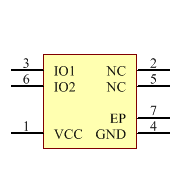 TPD2E001DRSR Symbol - Texas Instruments