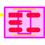 TPS2051BDBVT Footprint - Texas Instruments