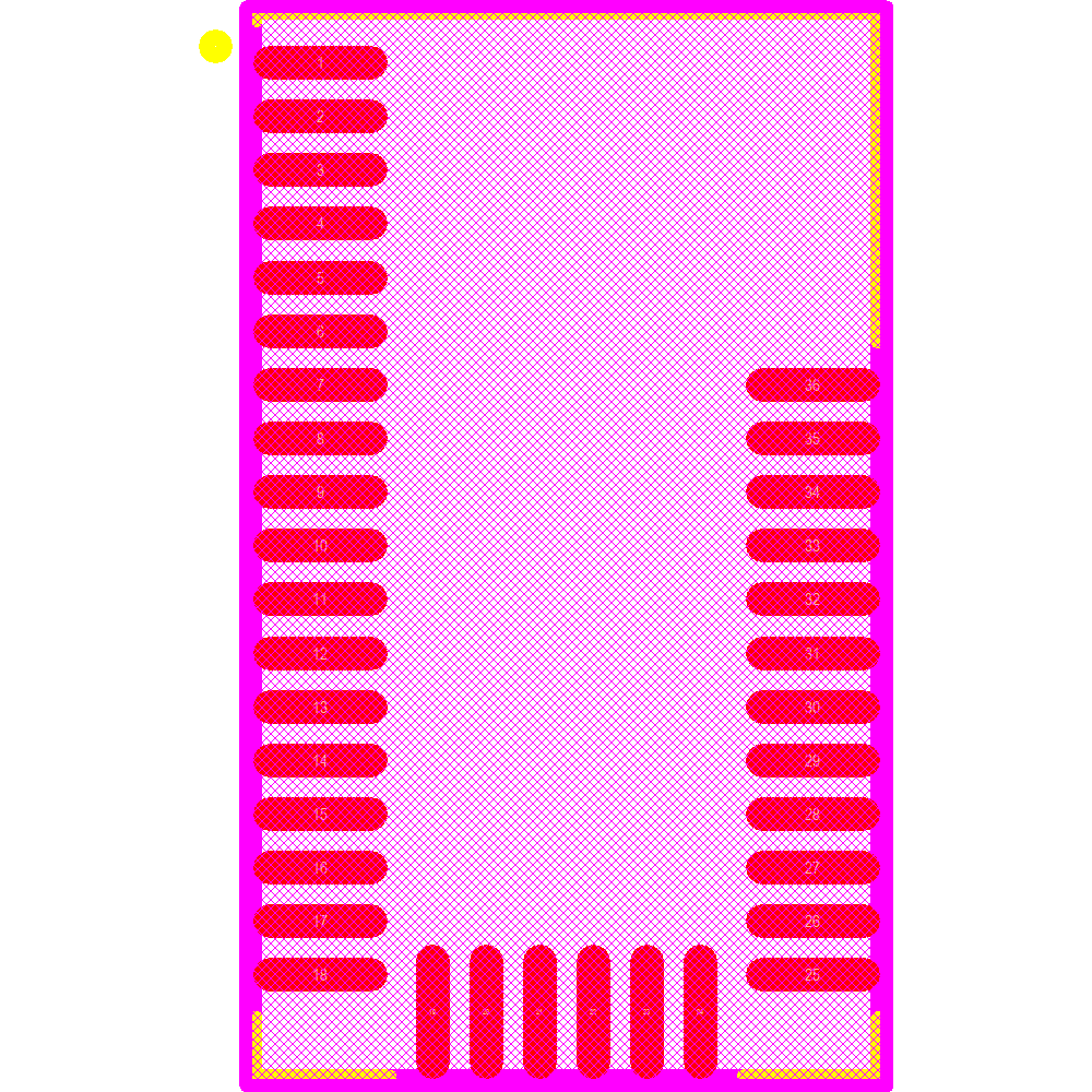 BGM113A256V2 Footprint - Silicon Lab
