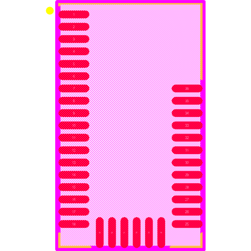BGM113A256V2 Footprint - Silicon Lab