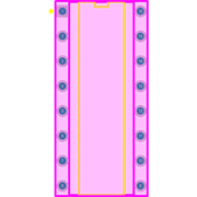 ULN2003AIN Footprint - Texas Instruments