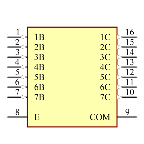 ULN2003AIN Symbol - Texas Instruments