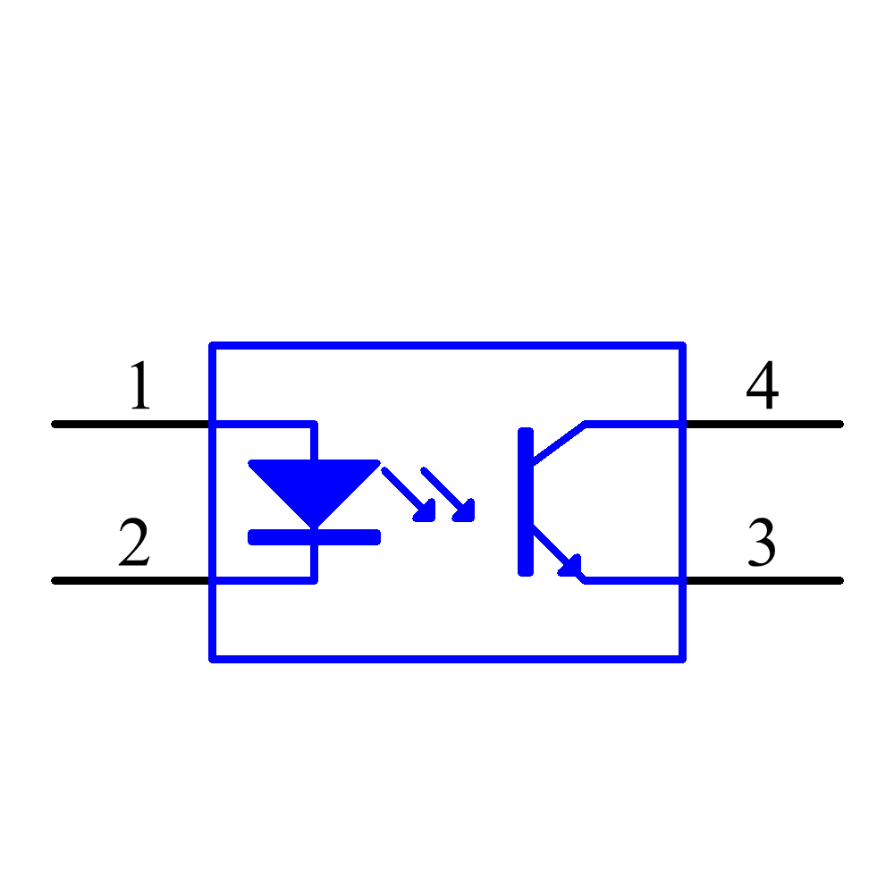 FOD817A3SD Symbol - ON Semiconductor / Fairchild