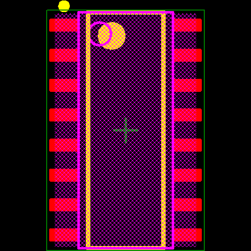SN74LV4053ADRG4 Footprint - Texas Instruments