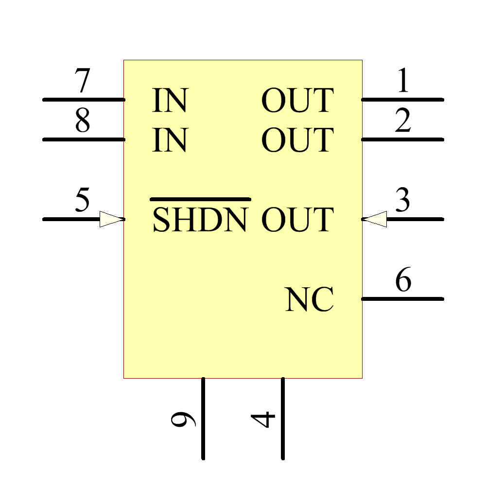 LT3020EDD12 Symbol - Analog Devices / Linear Technology