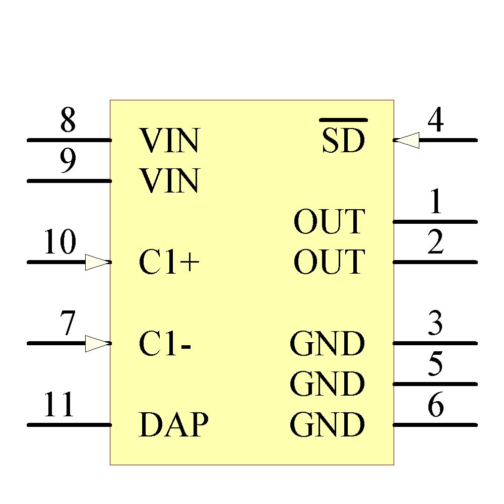 LM2750SDX-5.0/NOPB Symbol - Texas Instruments