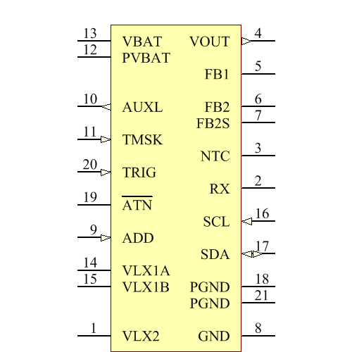 STCF03PNR Symbol - STMicroelectronics