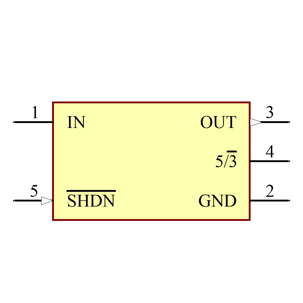 MAX1615EUK+ Symbol - Analog Devices